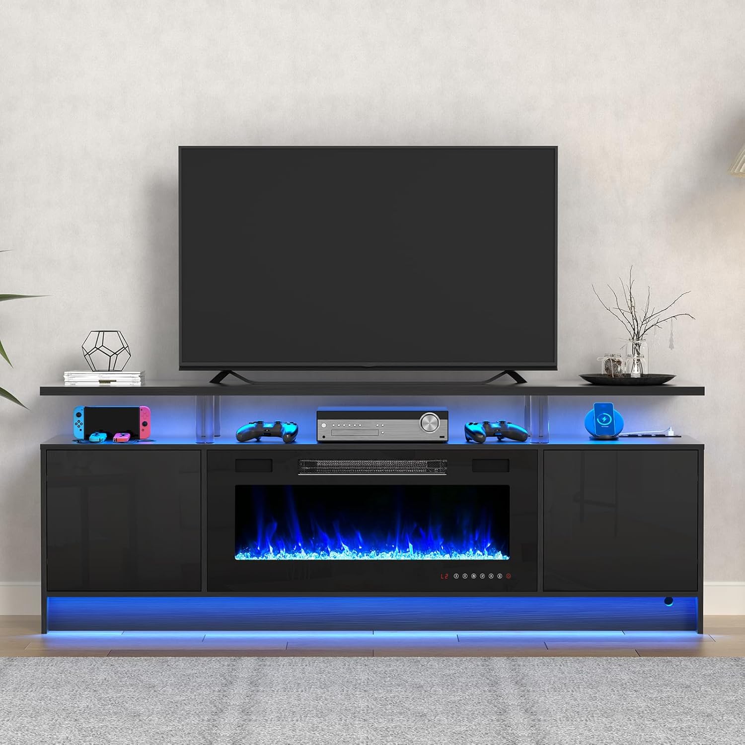 Fireplace TV Stand with 36