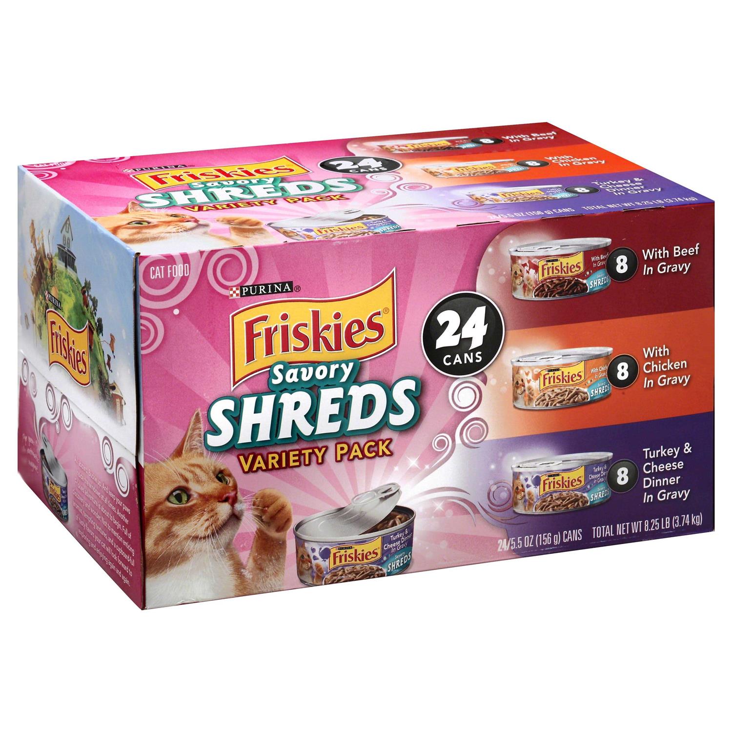 Purina Friskies Savory Shreds Wet Cat Food - Pet Supplies online store
