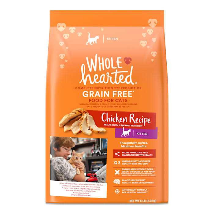 WholeHearted Grain Free Chicken Recipe Dry Kitten Food - Pet Supplies online store