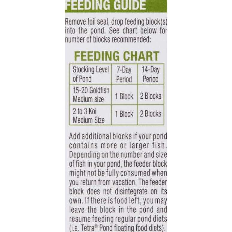 Tetra Pond Vacation Food Slow Release Feeder Block - Pet Supplies online store