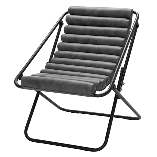 Ribbed Lounge Chair, Ivory