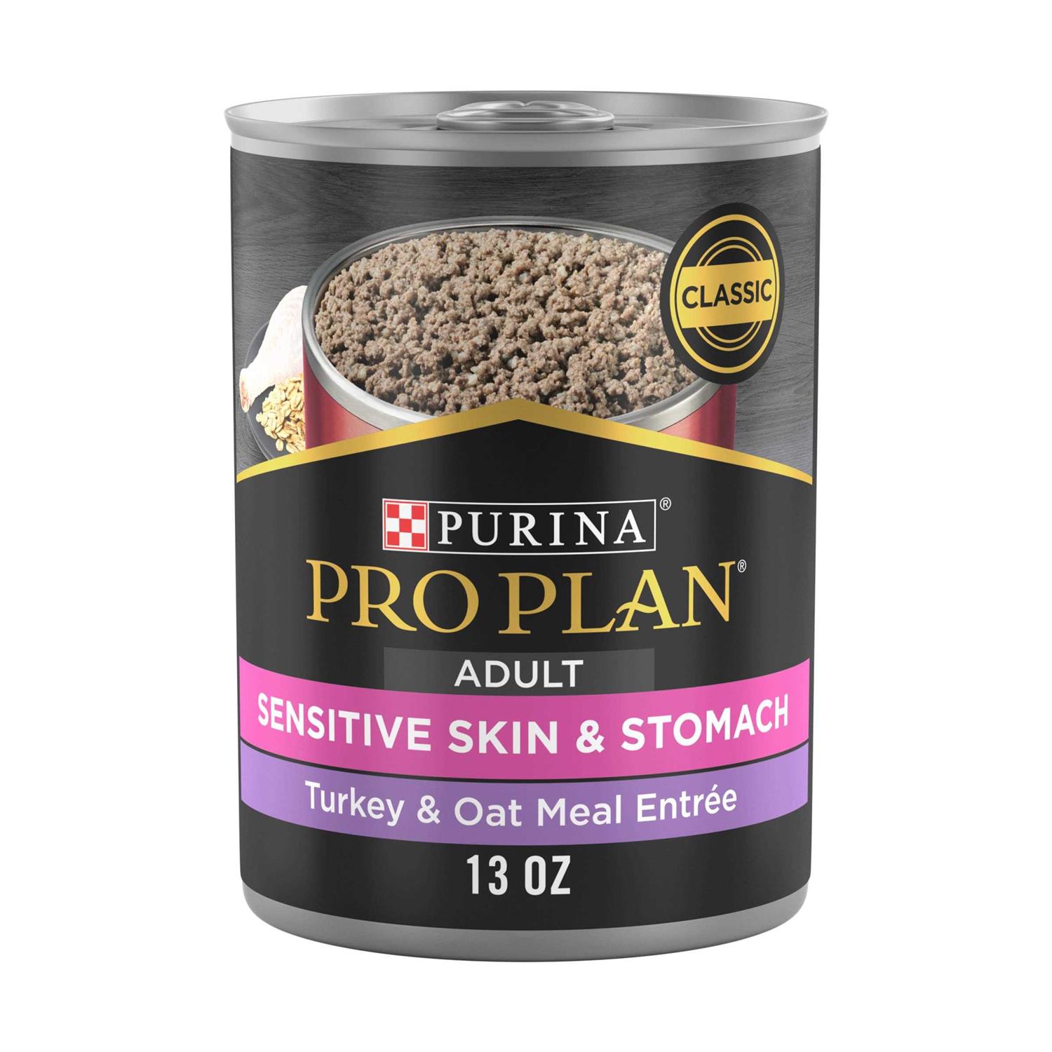 Purina Pro Plan Adult Sensitive Skin & Stomach Oat Meal Entree​ Wet Dog Food - Pet Supplies online store