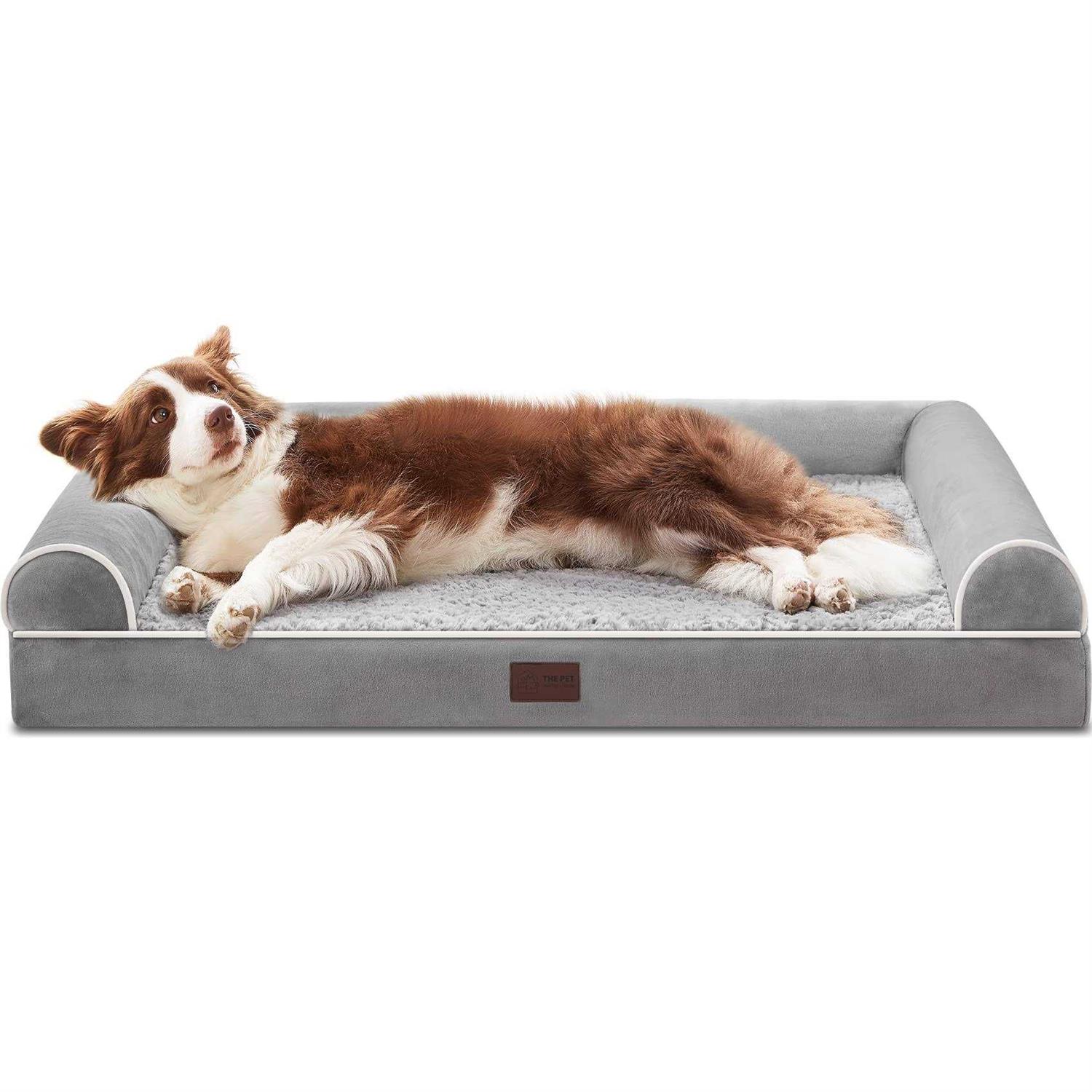 WESTERN HOME Orthopedic Dog Beds for Large Dogs, Foam Pet Sofa with Waterproof Lining, Removable Washable Cover and Nonskid Bottom - Pet Supplies online store