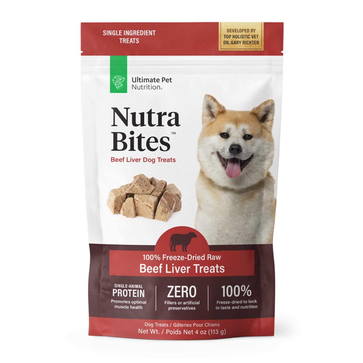 Ultimate Pet Nutrition Nutra Bites Liver Freeze-Dried Dog Treats - Pet Supplies online store