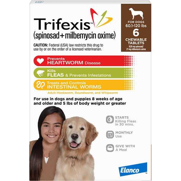 Trifexis 60.1-120 lbs Single Month - Pet Supplies online store