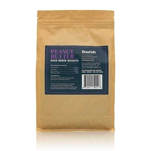 Flourish Peanut Butter Banana Biscuit Dog Treats - Pet Supplies online store