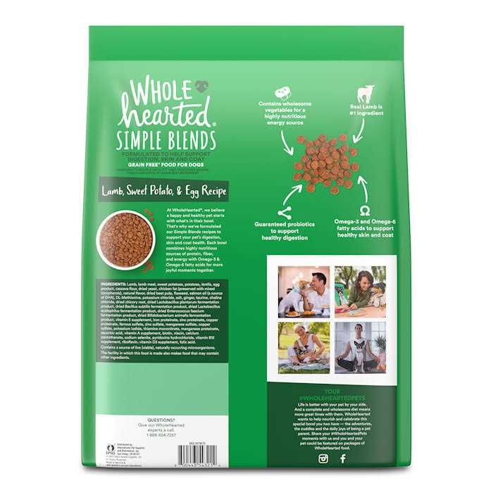 WholeHearted Lamb Sweet Potato & Egg Recipe Dry Dog Food - Pet Supplies online store