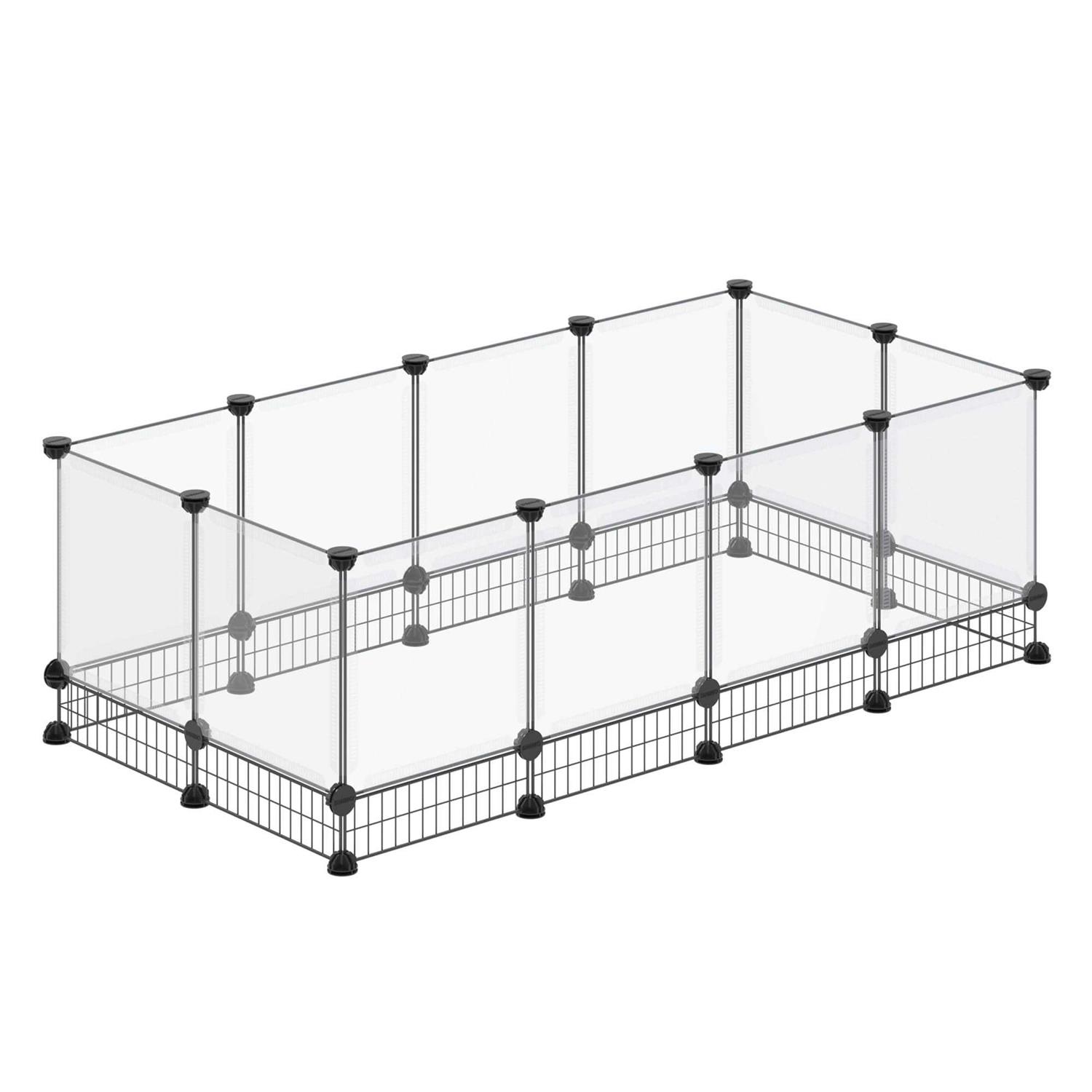 DINMO Rabbit Playpen guinea Pig cages Hamster cages Iron Net Bottom Design for Small Animal - Pet Supplies online store