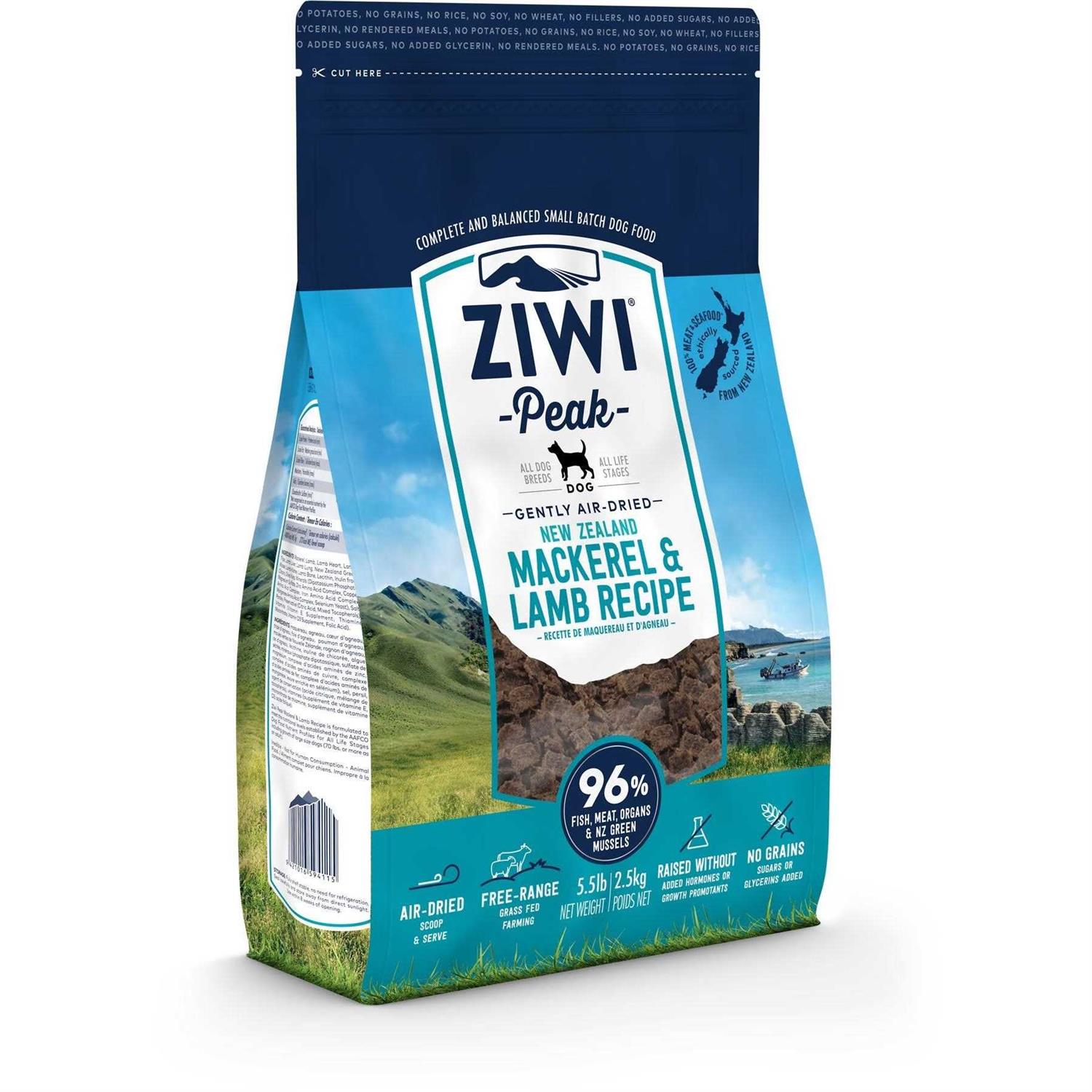 Ziwi Peak Mackerel Lamb Air-Dried Dog Food - Pet Supplies online store