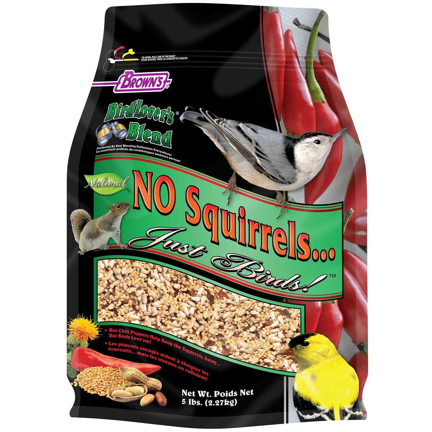 Brown's Bird Lovers Blend No Squirrels - Pet Supplies online store
