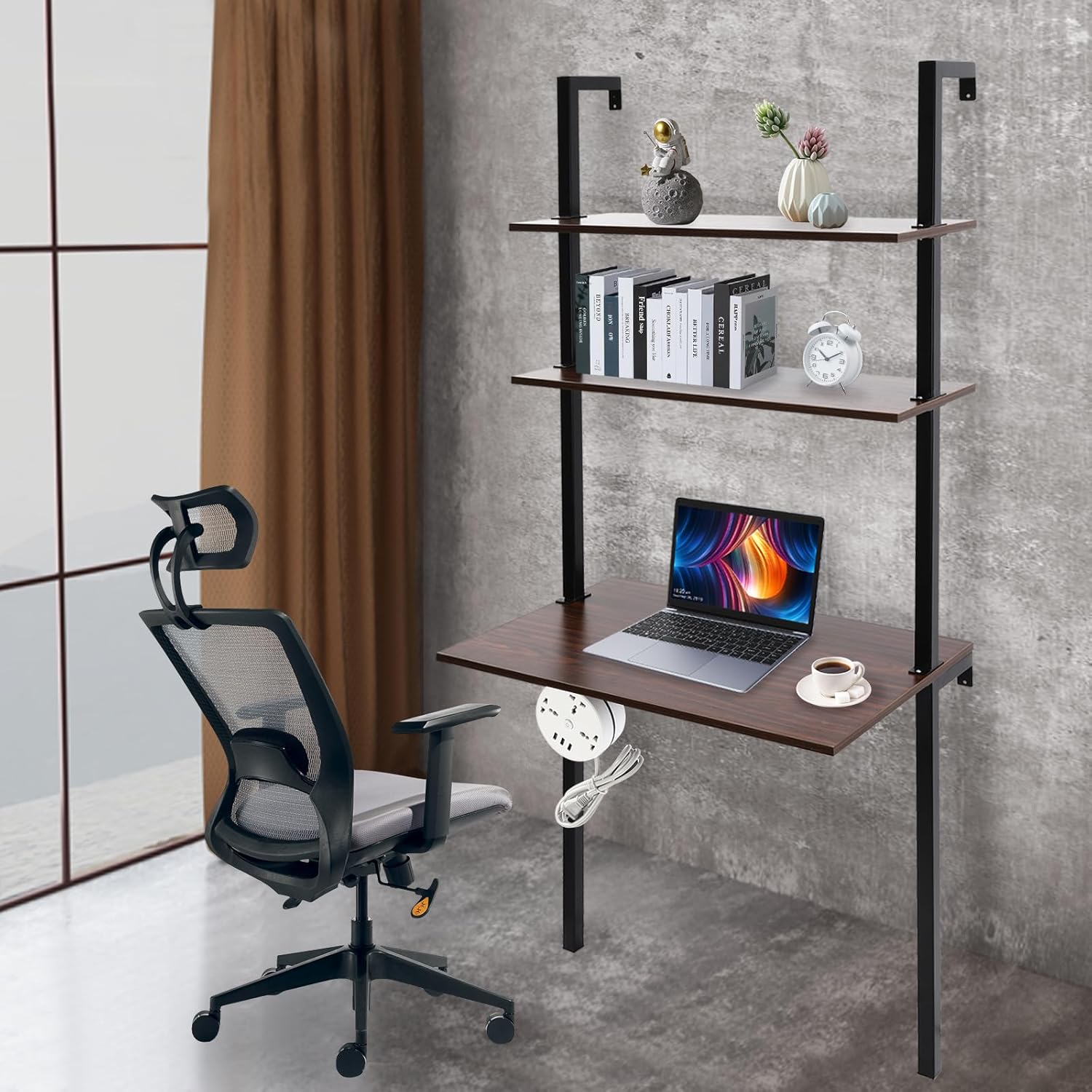 Wall Mount Desk, Shelf Desk, 72.8