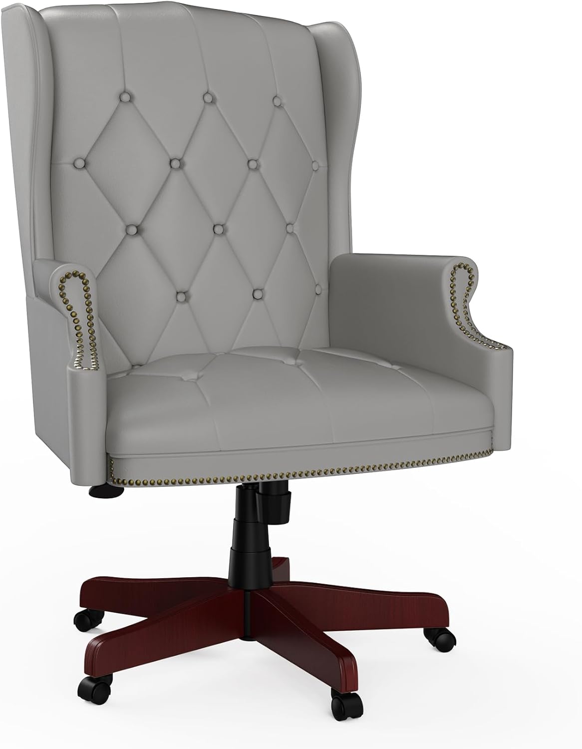 330LBS Executive Office Chair, Ergonomic Design High Back Reclining Comfortable Desk Chair - Grey