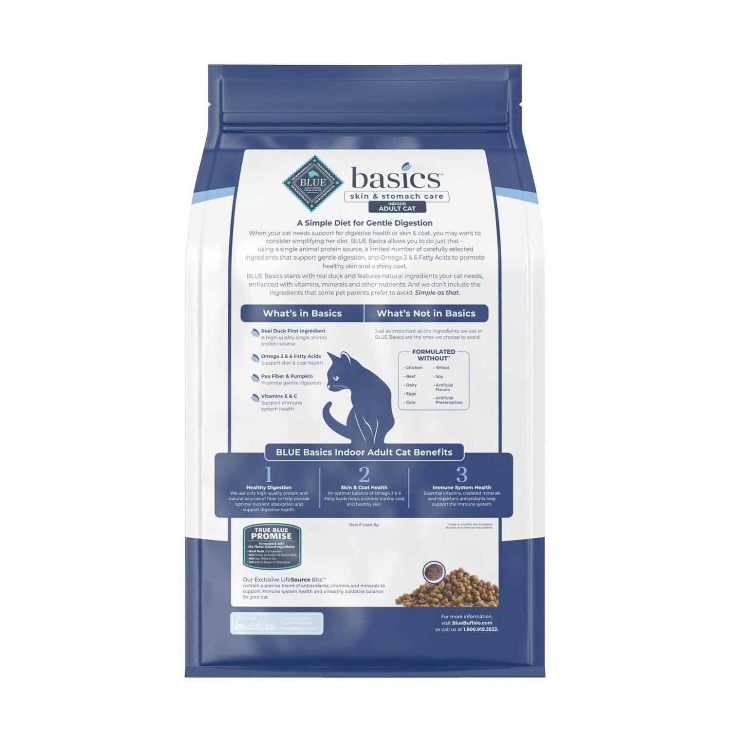 BLUE Basics Grain-Free Adult Indoor Dry Cat Food - Pet Supplies online store