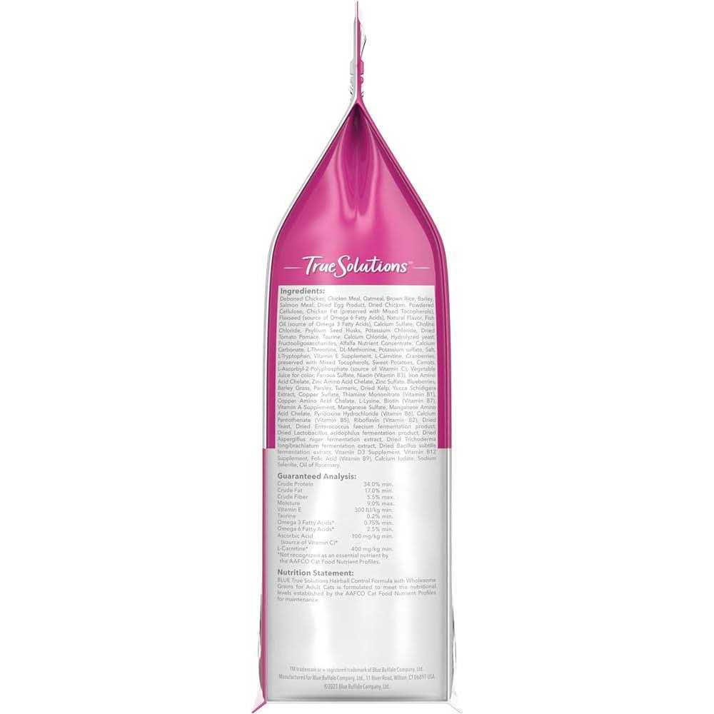 Blue Buffalo True Solutions Hairball Control Natural Adult Dry Cat Food - Pet Supplies online store