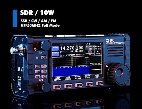 Xiegu X6100 HF Transceiver SDR HF/50MHz Full Mode Built-in Battery and Auto Antenna Tuner