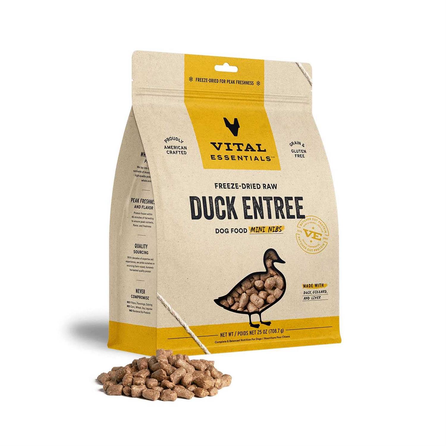 Vital Essentials Beef Entree Mini Nibs Freeze-Dried Raw Dog Food - Pet Supplies online store