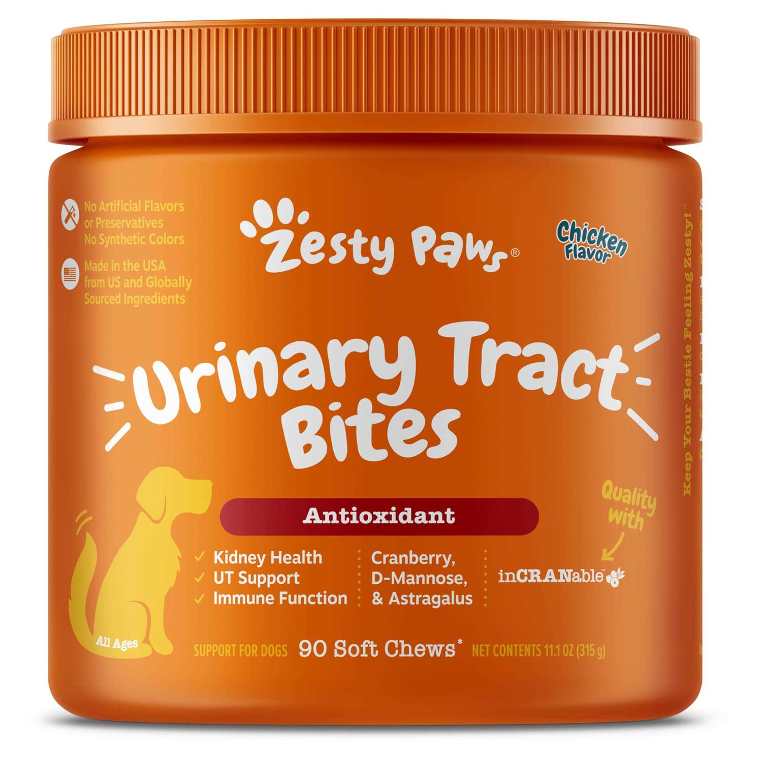 Zesty Paws Cranberry Bladder Bites for Dogs - Pet Supplies online store
