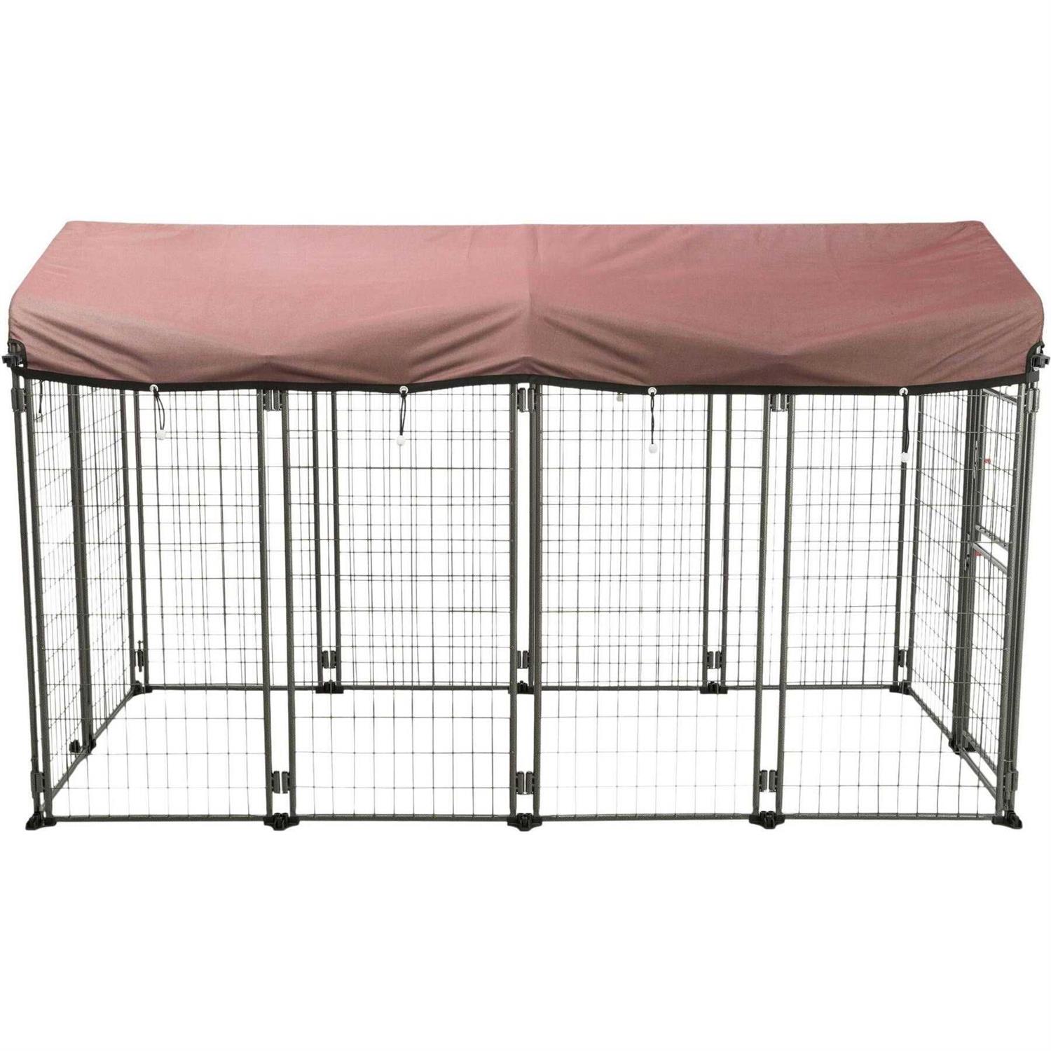 TRIXIE Deluxe Outdoor Dog Kennel with Cover - Pet Supplies online store