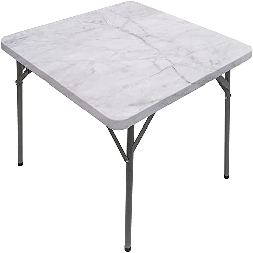 Marble Square Table Cove, Marble Style Texture, Elastic Edge, Suitable for Catering and Kitchen, Fit for 47