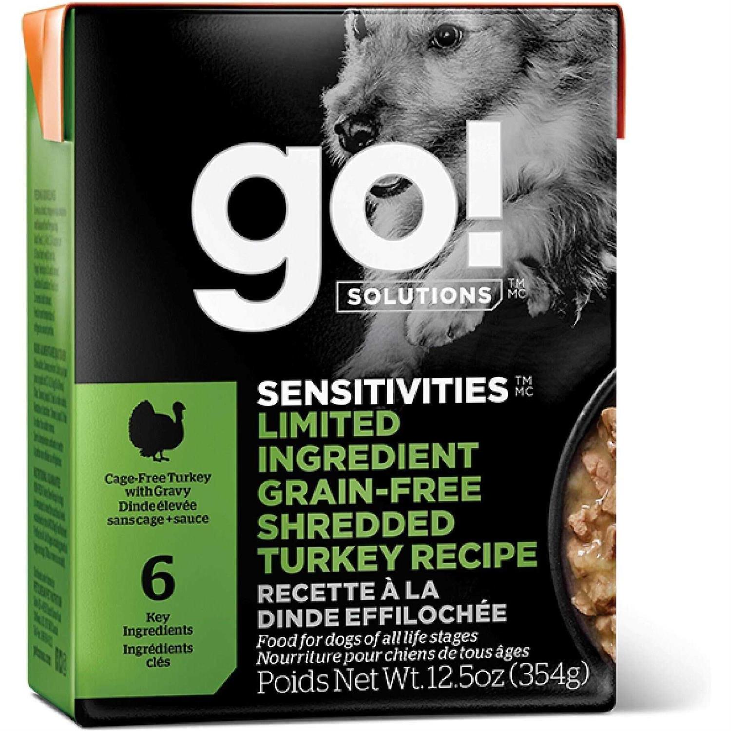 Go! Sensitivities Limited Ingredient Grain-Free Shredded Turkey Wet Dog Food - Pet Supplies online store