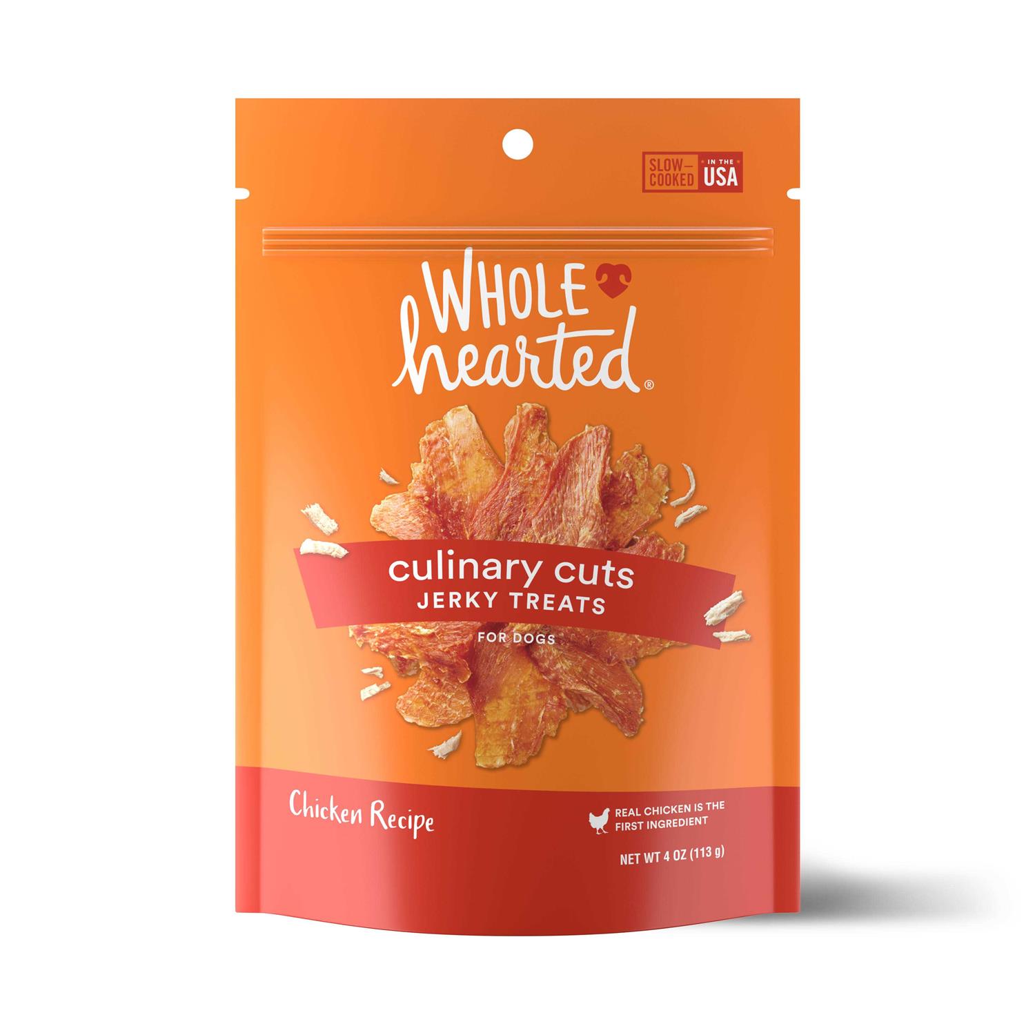 WholeHearted Culinary Cuts Chicken Recipe Jerky Dog Treats - Pet Supplies online store
