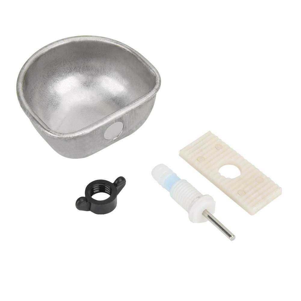 10Pcs Stainless Steel Rabbit Water Dispenser Rabbit Water Feeder with Bowl Automatic Rabbit Drinker Removable Hanging Pet Cage Water Bowls Rabbit - Pet Supplies online store