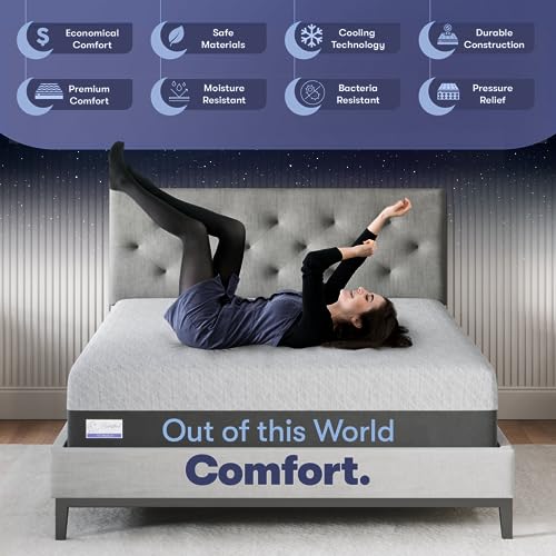 Gel Memory Foam Mattress in a Box, Made in The USA, CertiPUR-US Bed, 12 inch Soft - Full