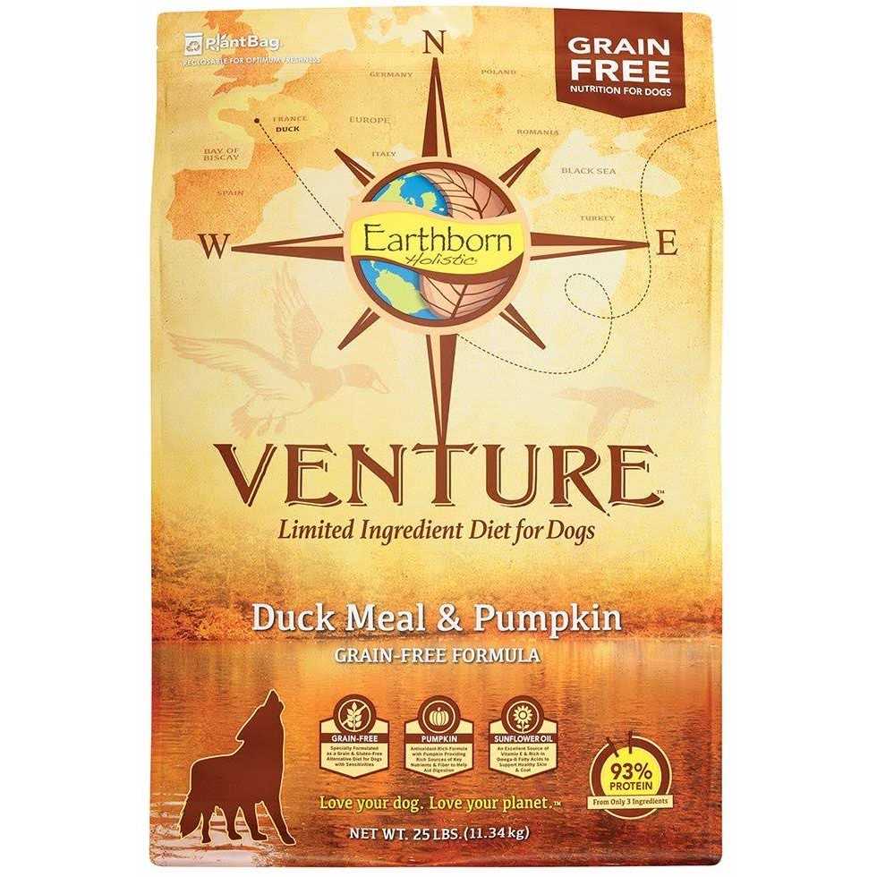 Earthborn Holistic Venture Duck Meal & Pumpkin Grain Free Dry Dog Food - Pet Supplies online store