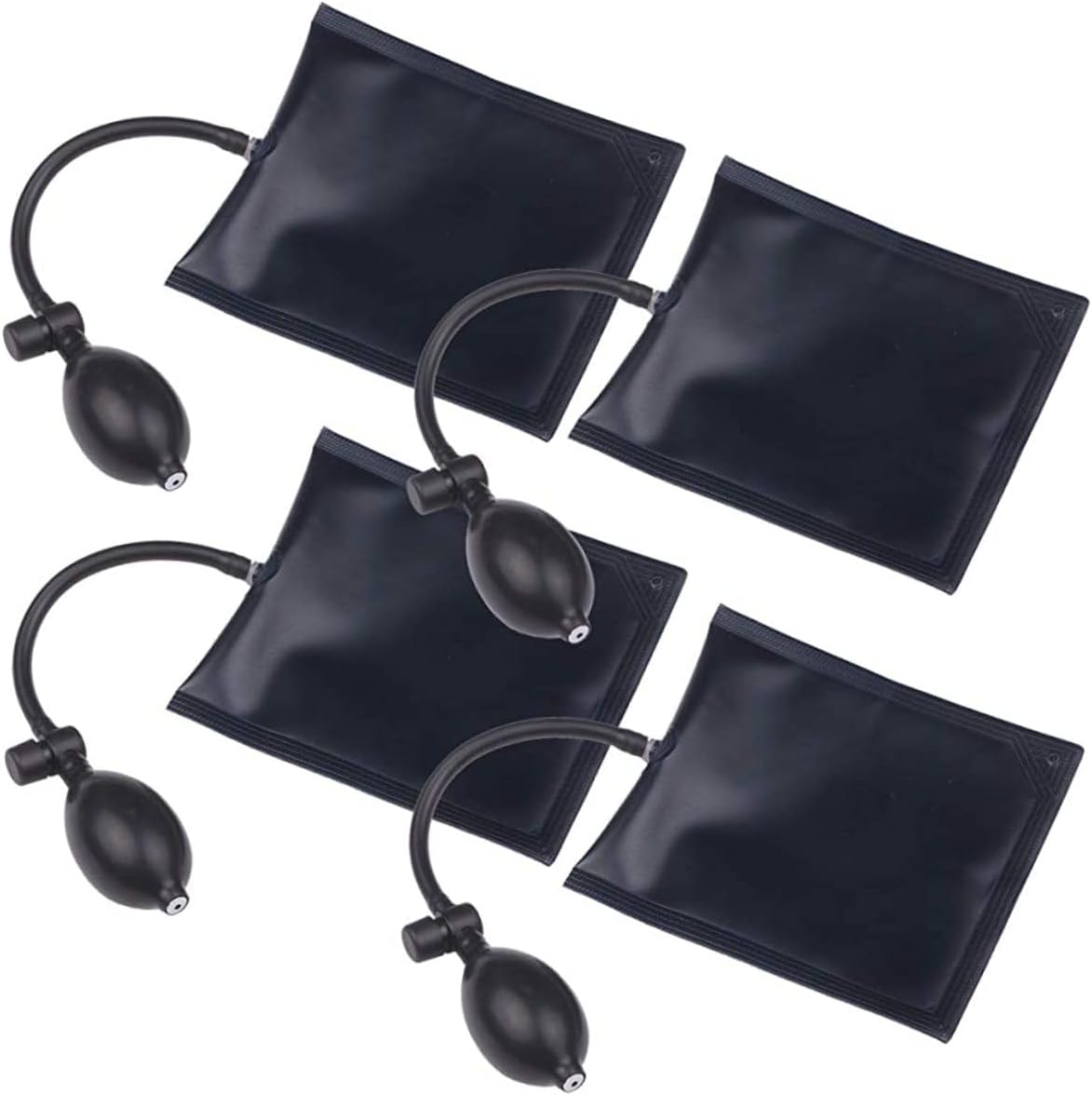 Air Wedge Bag Alignment Tool Inflatable Pry Bar Leveling Tool Max Load 353 Pounds Shim Bag for Elevating Doors Windows Metal Air Inlet Valve 4 Pack Furniture Toys