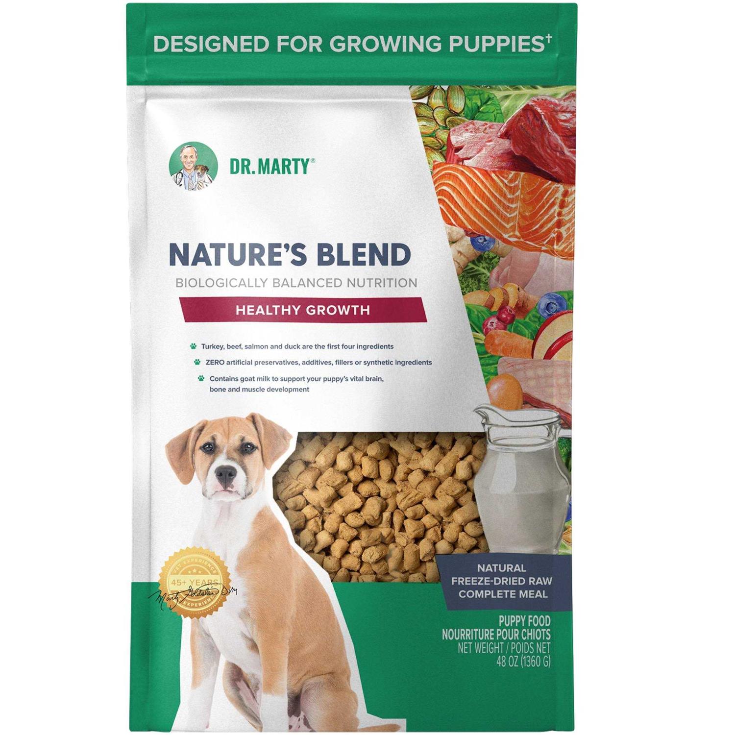 Dr. Marty Nature's Blend Healthy Growth Freeze Dried Raw Dog Food - Pet Supplies online store
