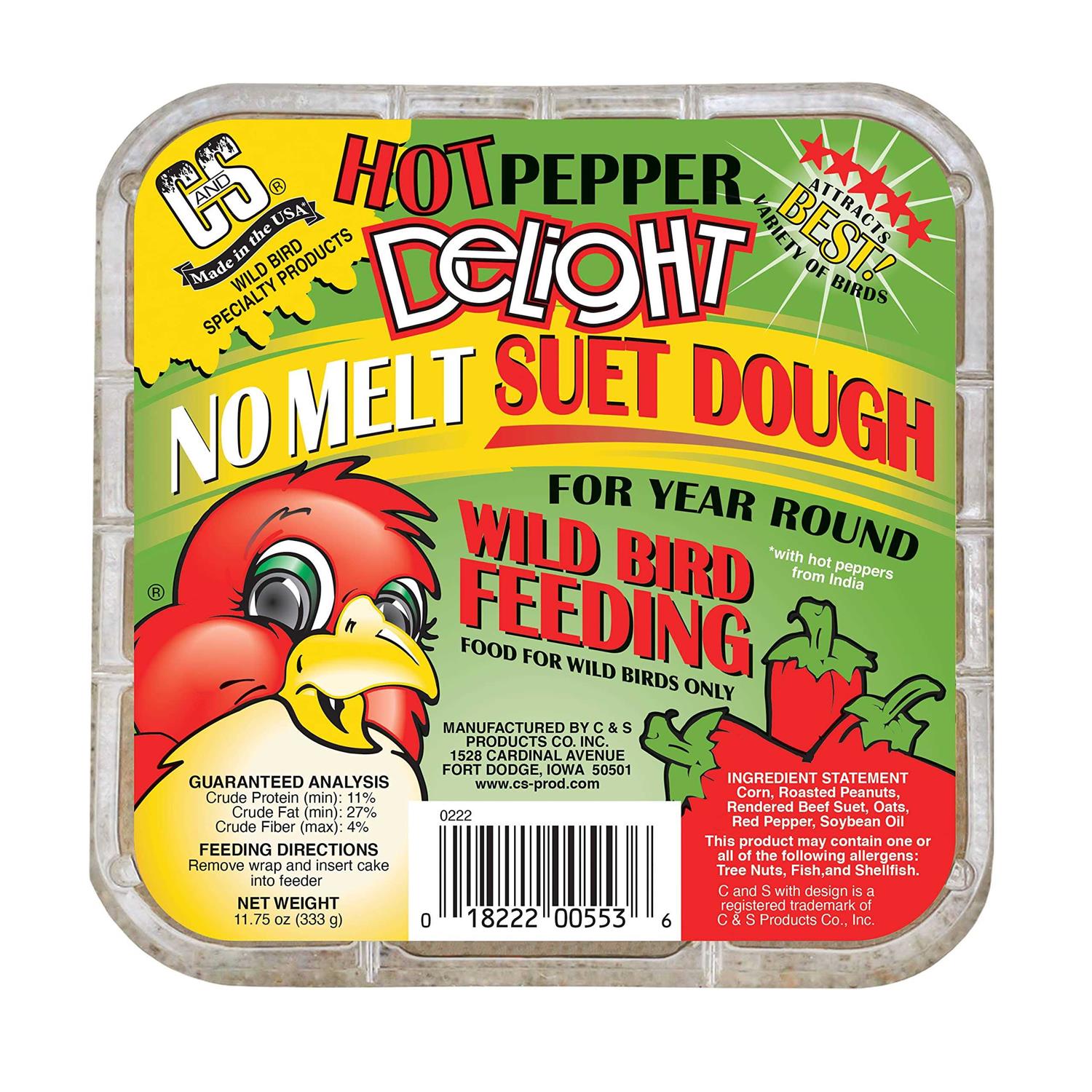 C&S Woodpecker Delight No-Melt Suet Dough - Pet Supplies online store