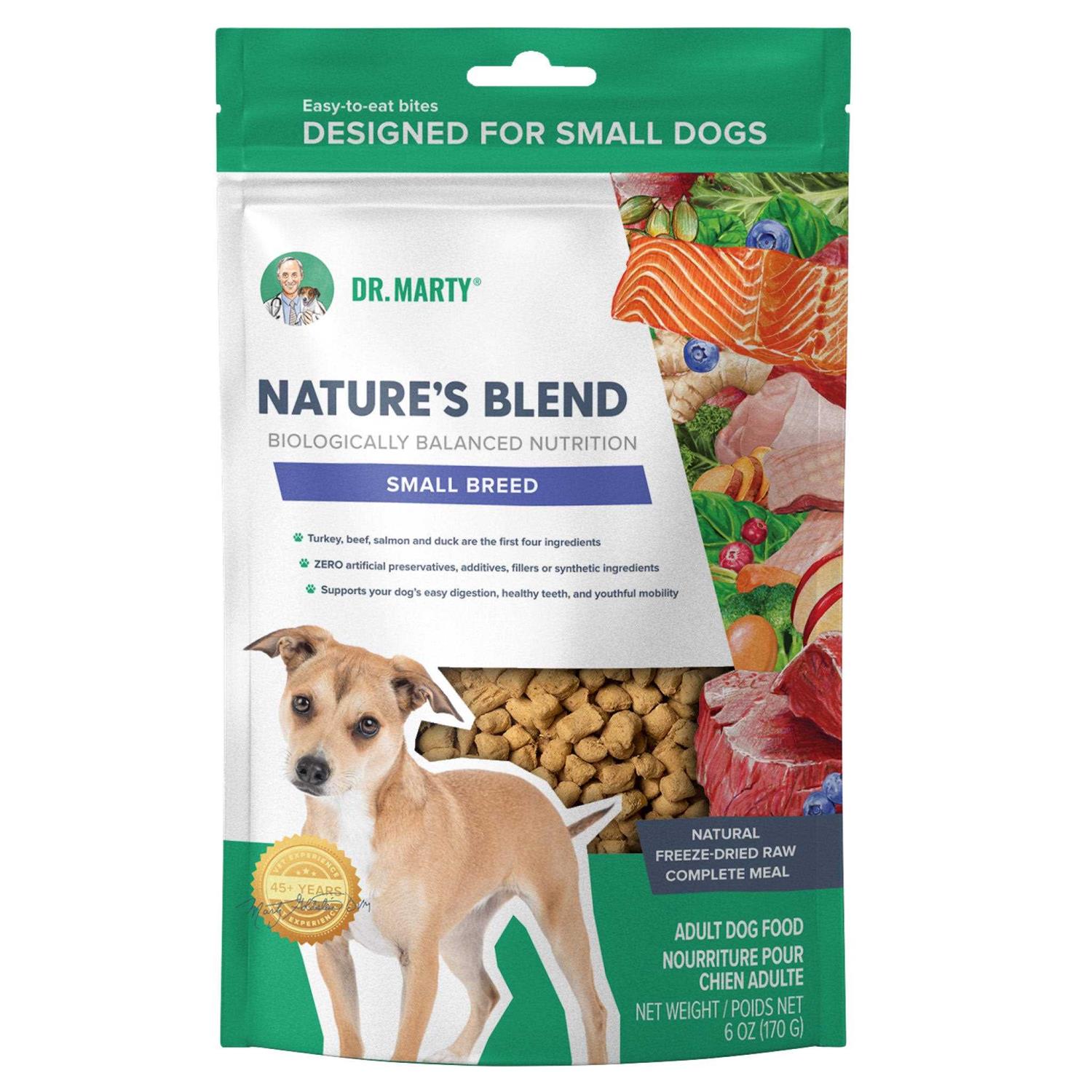 Dr. Marty Freeze Dried Raw Nature's Blend Small Breed Dog Food - Pet Supplies online store