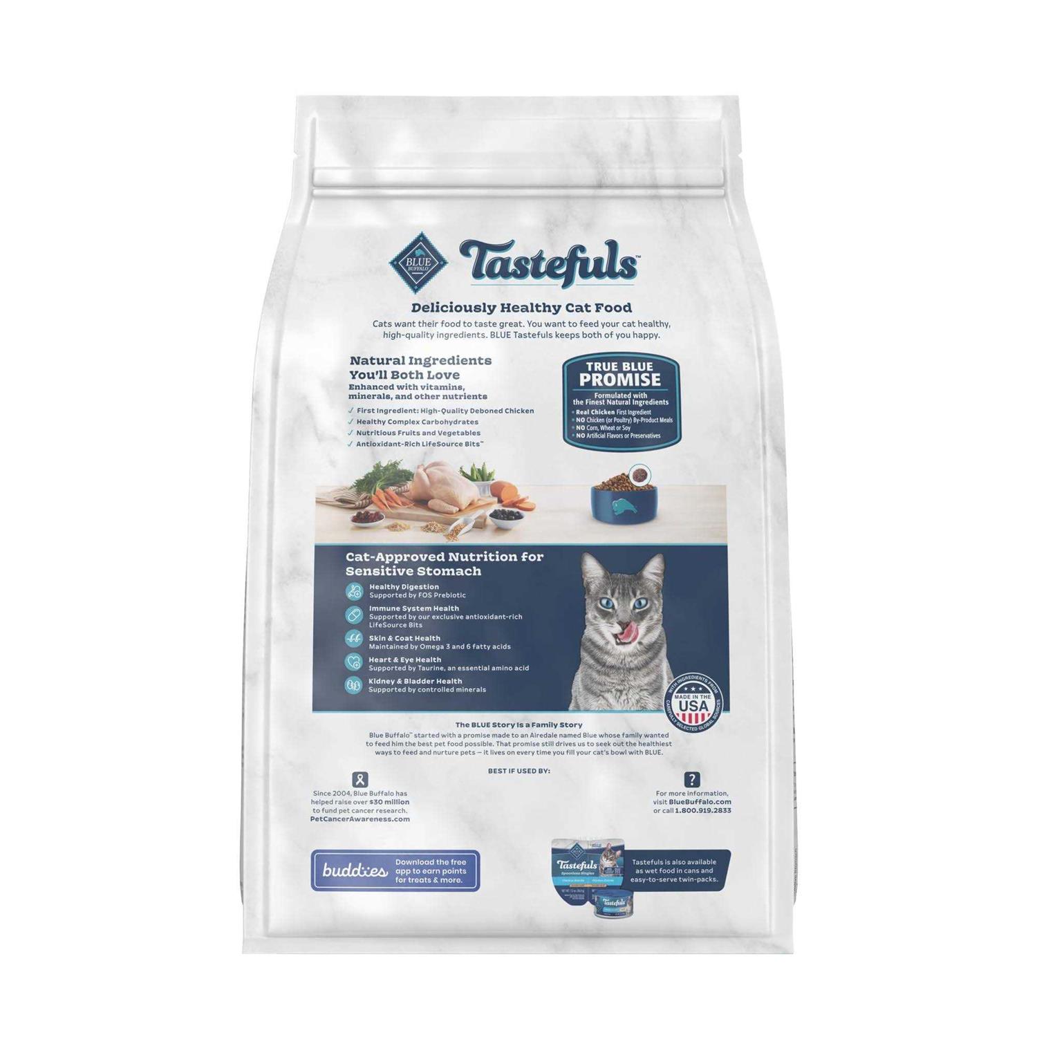 Blue Buffalo Tastefuls Adult Dry Cat Food Brown Rice - Pet Supplies online store