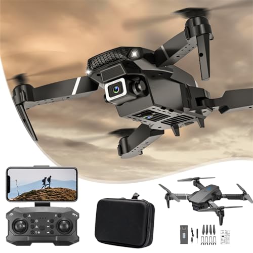 Drone, Drone With 1080p Hd Fpv Camera, Portable Drone, Rc Quadcopter With Accessories Bag, With Altitude Hold Headless Mode Start Speed Adjustment, Toys Gifts For Beginners