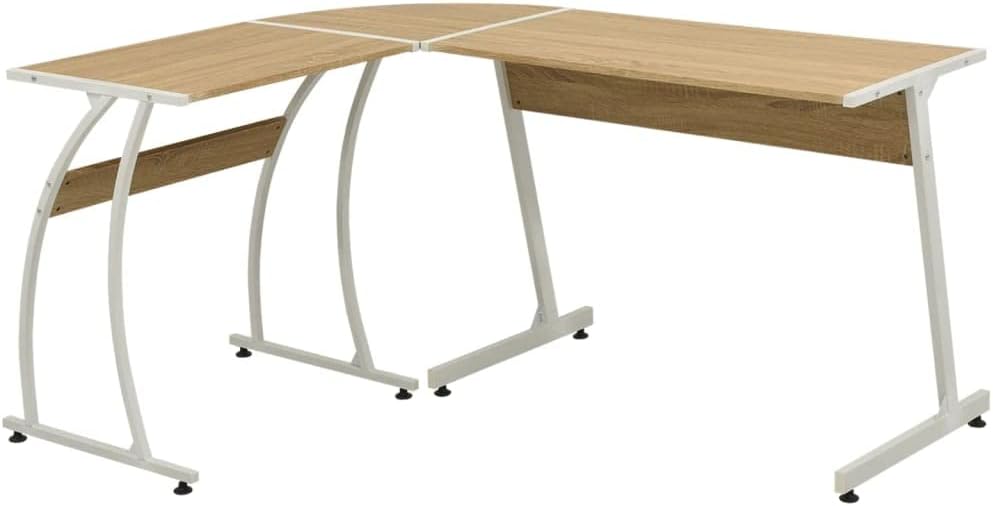 Corner Desk,Home Office Desks Art Desk Computer Table Vanity Desk Simple Modern Suitable for Small Space Home Office Bedroom L-Shaped Oak