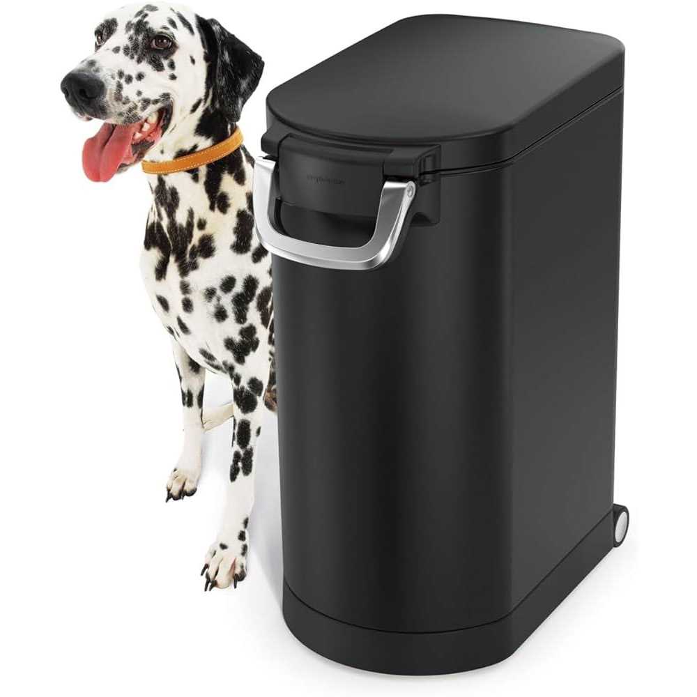 simplehuman Pet Food Can White Steel - Pet Supplies online store