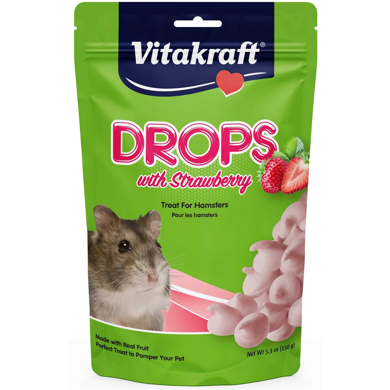 Vitakraft Drops with Strawberry for Hamsters - Pet Supplies online store