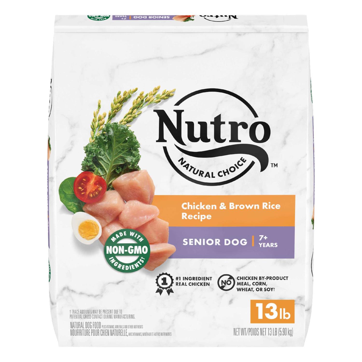 Nutro Natural Choice Chicken & Brown Rice Senior Dry Dog Food - Pet Supplies online store