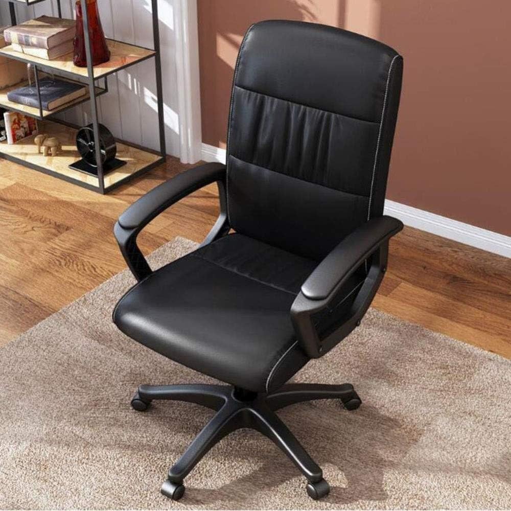 Office Chair Personalized Stylish Office Swivel, Chair High Back Boss Chair, Pu Seat Armrest Computer Desk and Chair Height Adjustment Office Chairs for Home Lofty Ambition