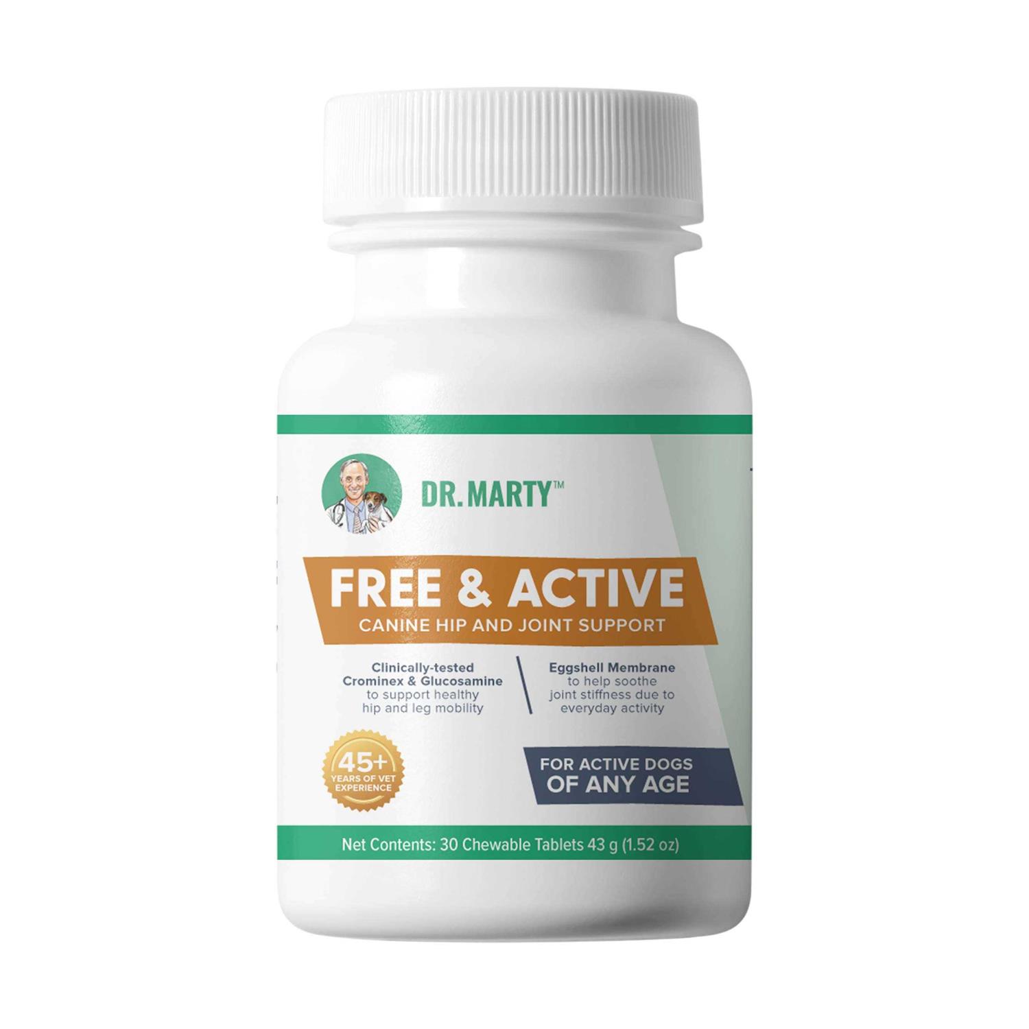 Dr. Marty Free & Active Dog Supplements - Pet Supplies online store