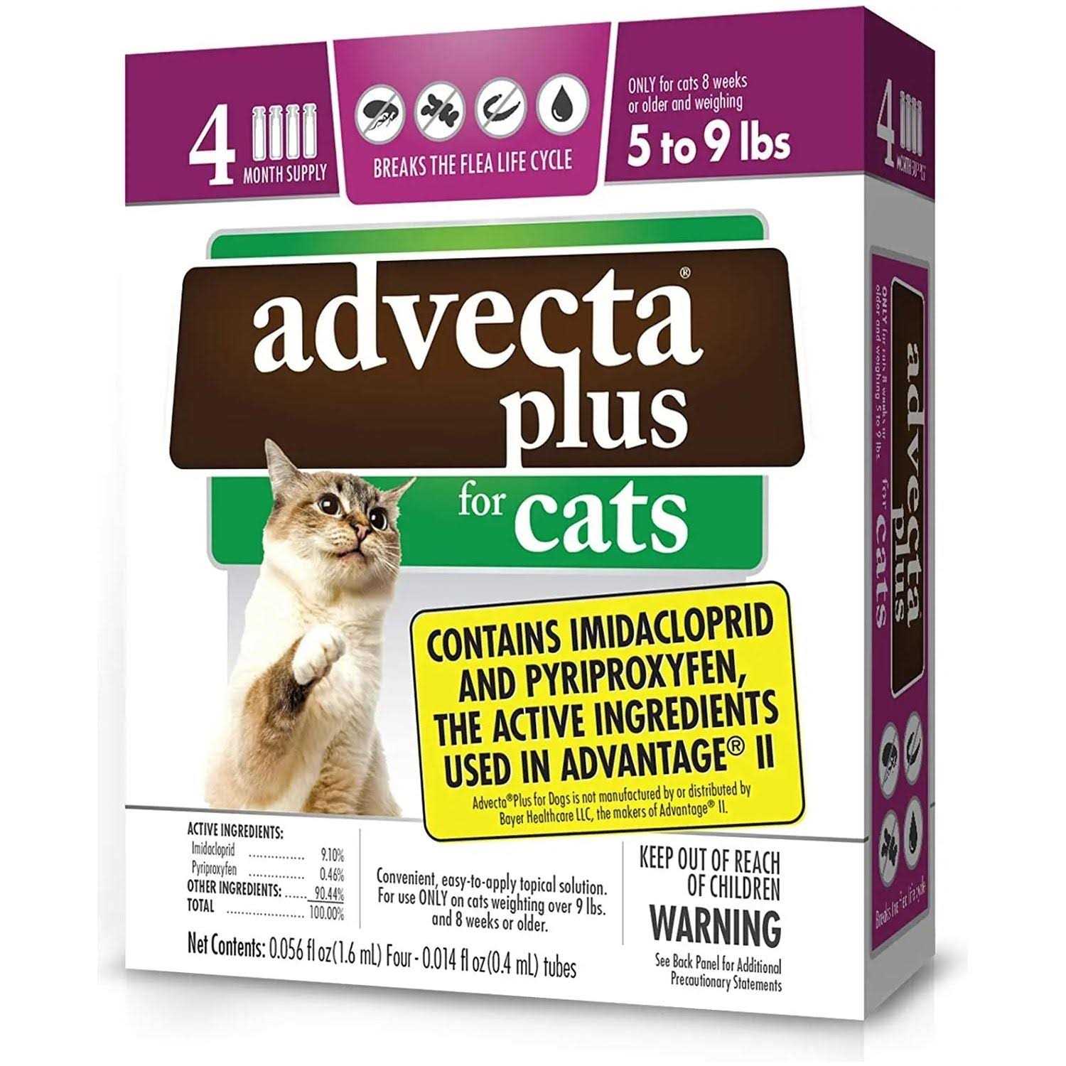 Advecta Plus Flea Protection for Small Cats - Pet Supplies online store
