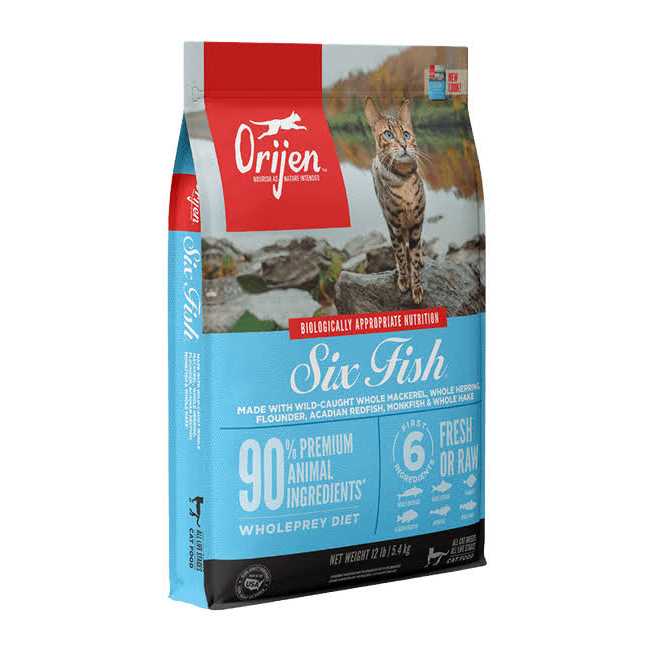 Orijen Six Fish Cat Dry Food - Pet Supplies online store