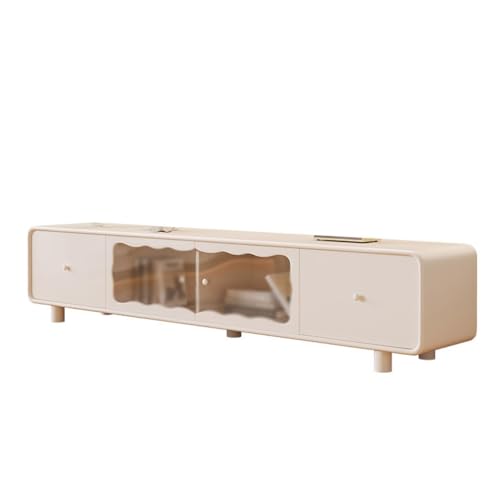 Tv Stand Tv Table Stand French Modern Simple Cream Style TV Cabinet Minimalist Light Luxury Home Living Room Small Apartment TV Cabinet Tv Stands for Living Room, 200X35X40CM