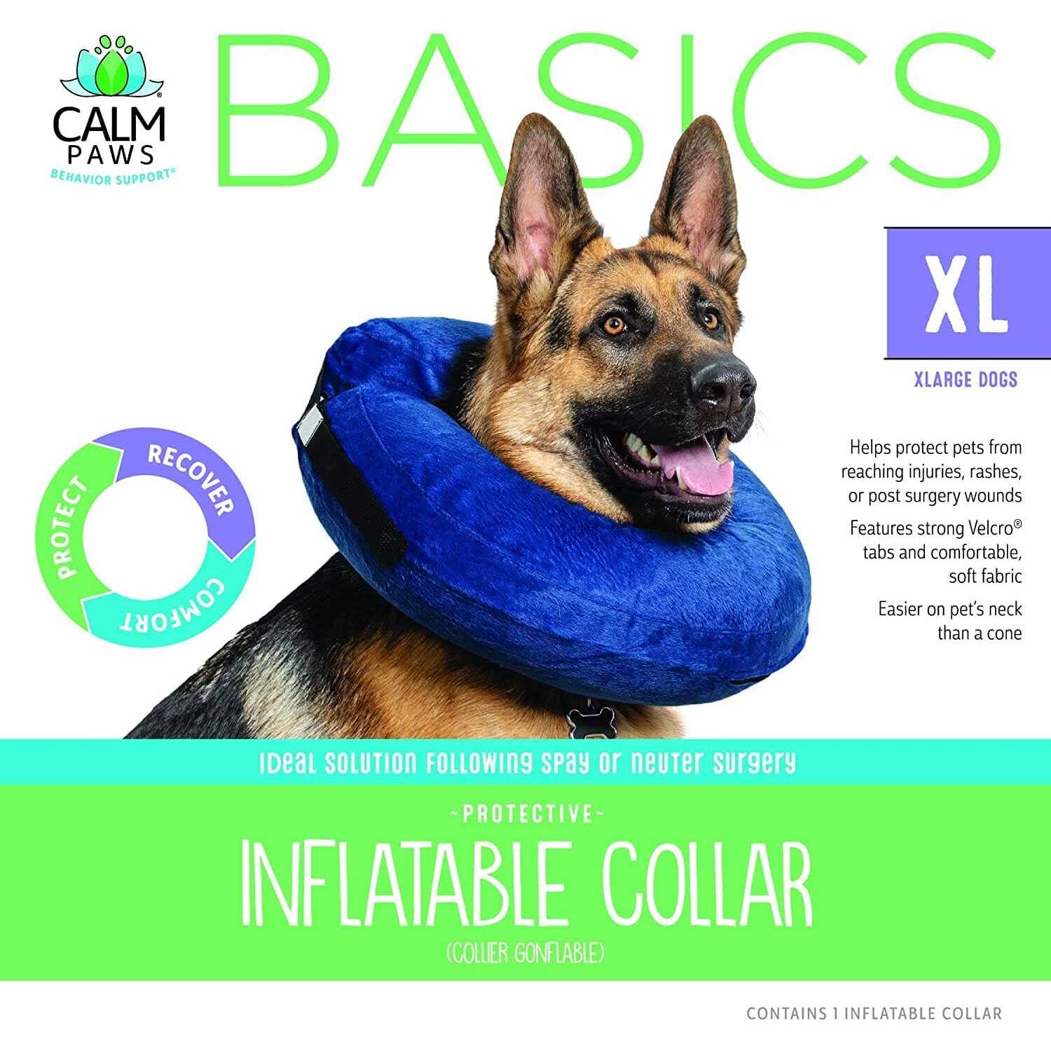 Calm Paws Basic Inflatable Collar - Pet Supplies online store