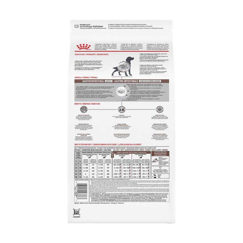 Royal Canin Veterinary Diet Canine Gastrointestinal Low Fat Dry Dog Food - Pet Supplies online store