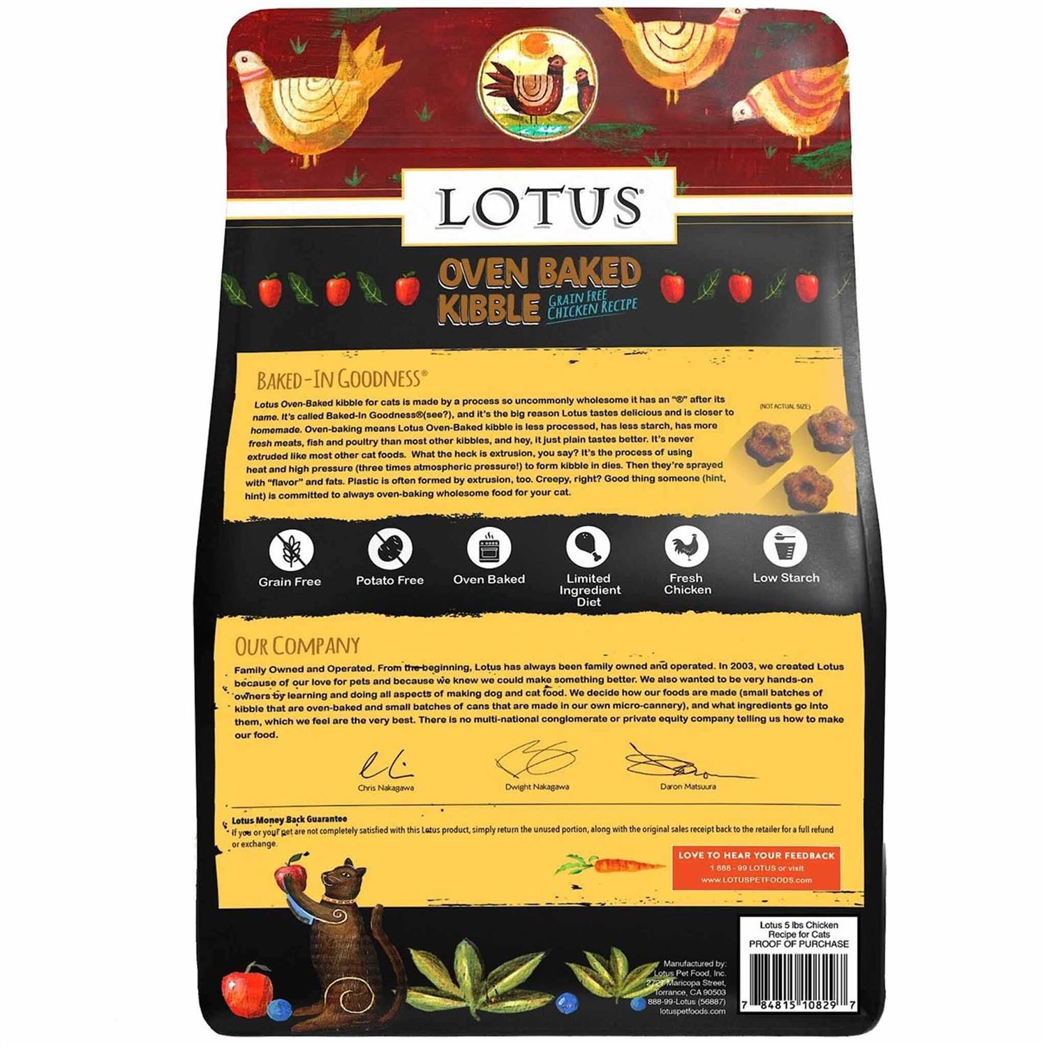Lotus Grain-Free Chicken Recipe Dry Cat Food - Pet Supplies online store