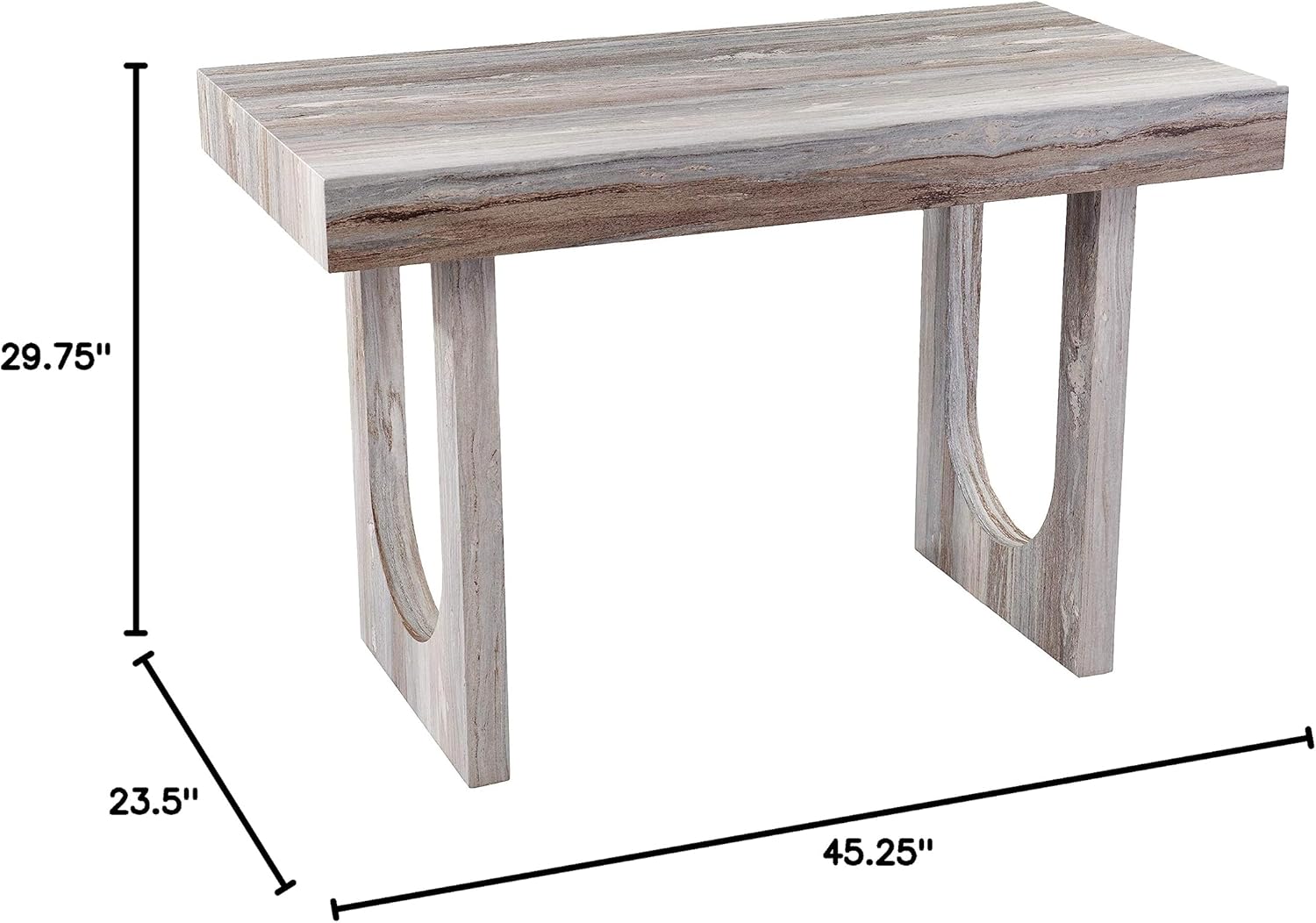 Chadkirk Faux Marble Writing Desk