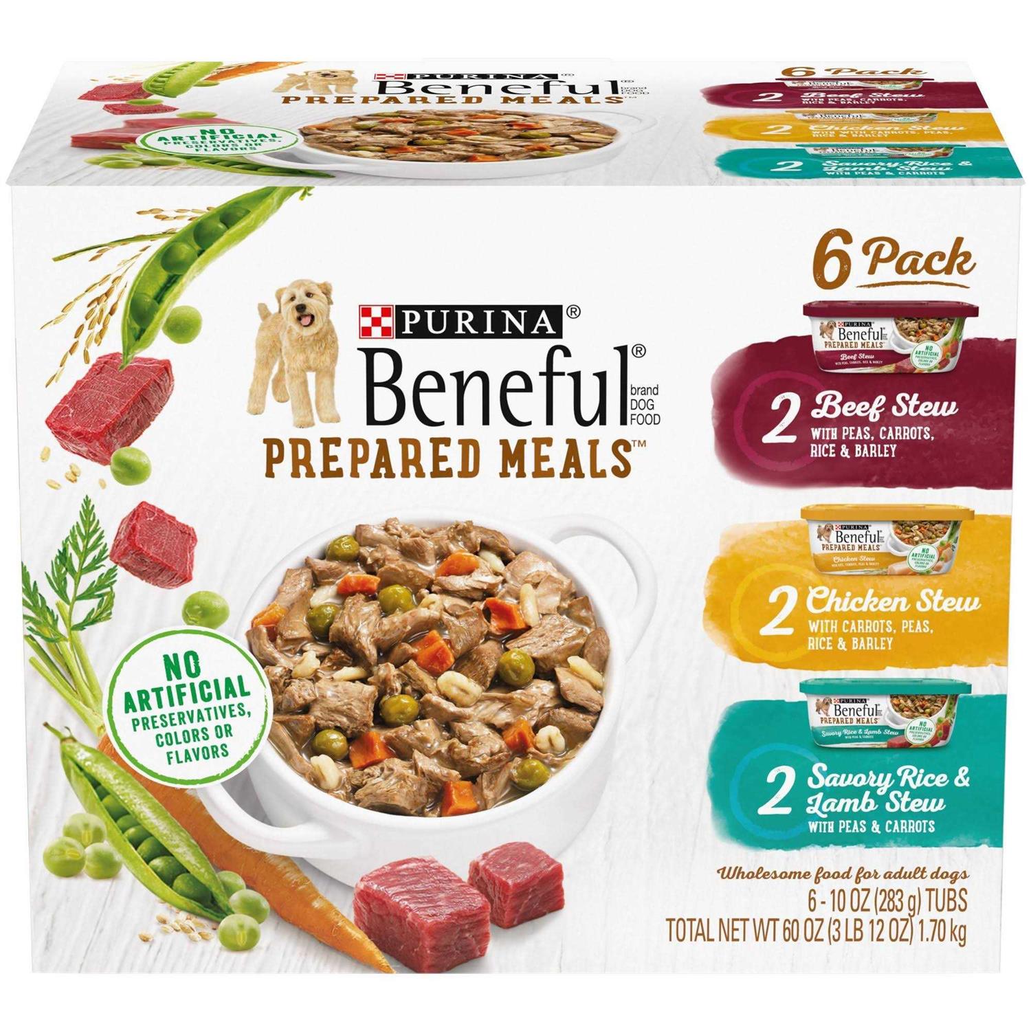 Purina Beneful Prepared Meals Variety Pack Wet Dog Food - Pet Supplies online store