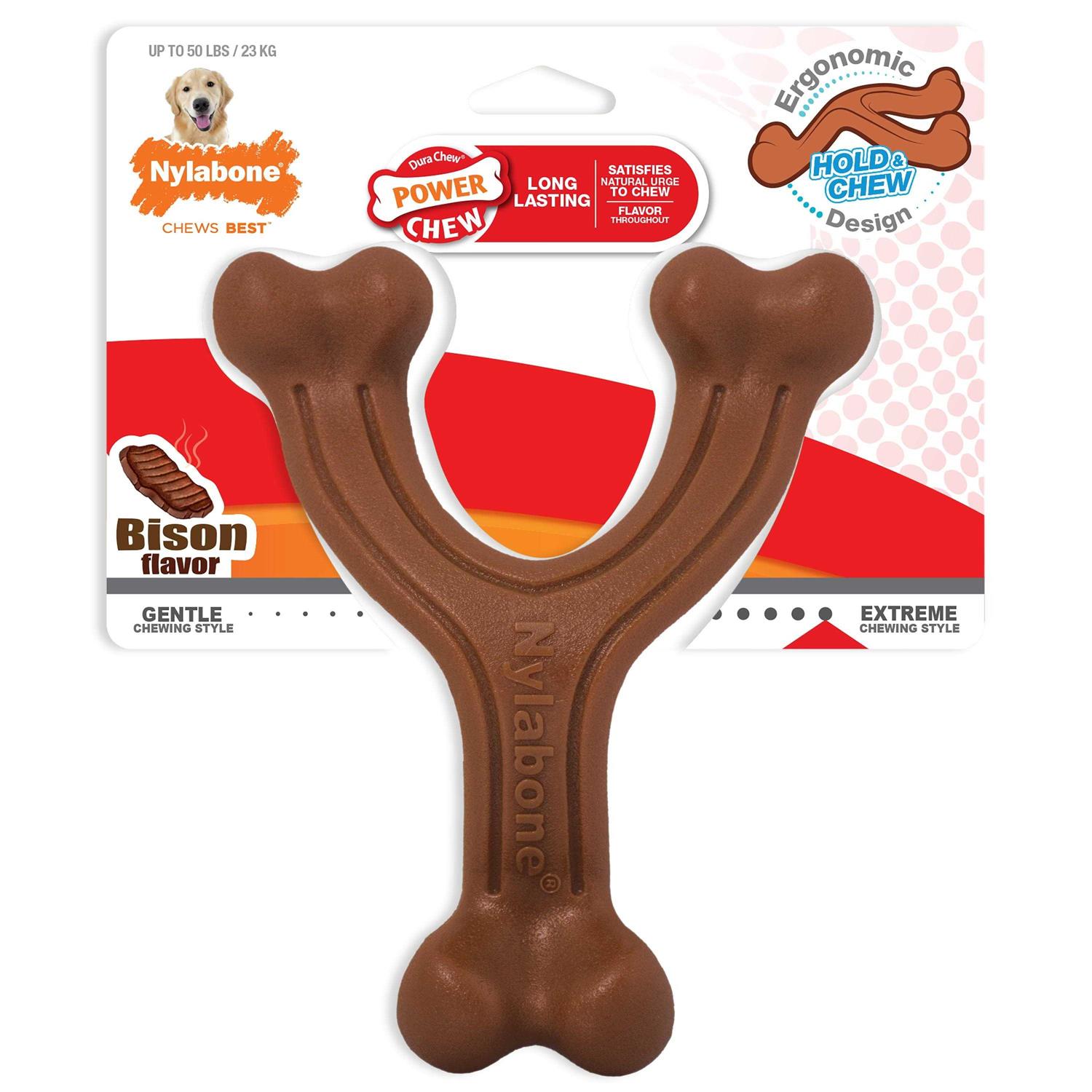 Nylabone Chew Wishbone Power Chew Dog Toy - Pet Supplies online store