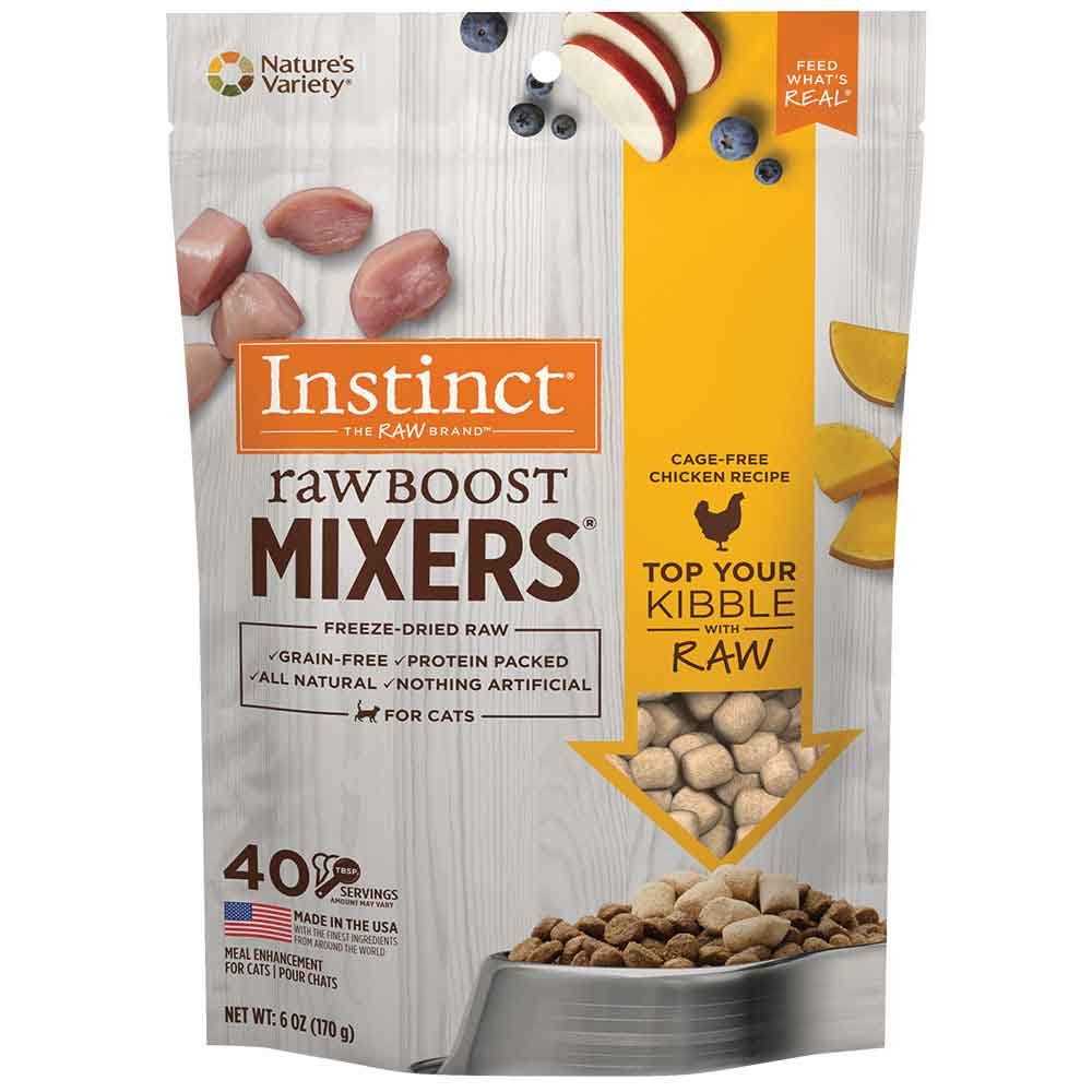 Instinct Raw Boost Mixers Chicken Recipe Freeze-Dried Cat Food Topper - Pet Supplies online store